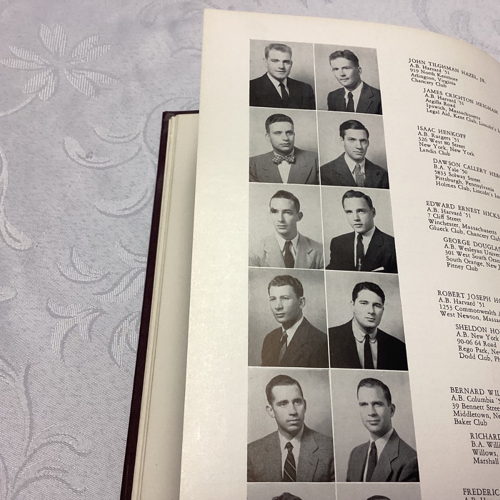 VINTAGE 1954. HARVARD  LAW SCHOOL. /YEAR BOOK - Picture 8 of 10
